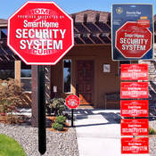 GE Security Yard Sign with Stake and 5 Window Stic