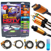 Xtreme 5 Pc HDTV Hook-Up Kit 24k Gold Precision Co