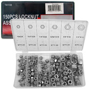Lock Nut Assortment Kit - Nylon Lock Inserts - 150