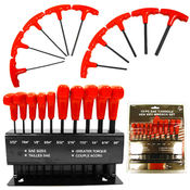 High Torque 10 piece SAE T-Handle Hex Key Wrench S
