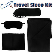 Daya Travel Kit - Black Cashmere and Wool Blended