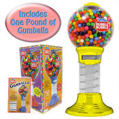 Double Bubble Yellow GUMBALL BANK - 17 Inches Tall