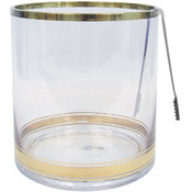 Large Colin Cowie Ice Bucket with Stainless Tongs
