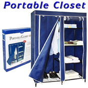 Portable Closet Storage Unit - Over 5 Feet Tall -