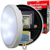 Wireless Closet Light with Concealed Safe - 8 Inch