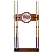 Coors Light 2 piece Wood and Mirror Wall Cue Rack