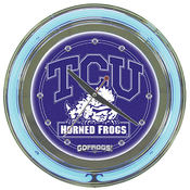 Texas Christian University Neon Clock - 14 inch Di