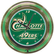 University of North Carolina Charlotte Neon Clock