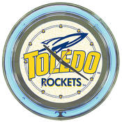 University of Toledo Neon Clock - 14 inch Diameter
