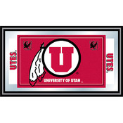 University of Utah Logo and Mascot Framed Mirror