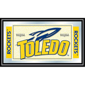University of Toledo Logo and Mascot Framed Mirror