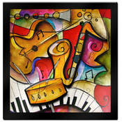 Jazz It Up II by Eric Waugh 3D Mounted Laminated A