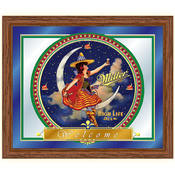 Miller High Life Girl in the Moon Mirror - 16 x 19