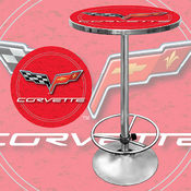 Corvette C6 Pub Table - Red