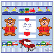 Little Boys Love their Toys by Grace Riley-Framed