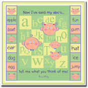 ABC's by Grace Riley-Framed 24x24 Canvas Art