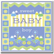 Sweet Baby Boy by Grace Riley-Framed 24x24 Canvas