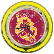 Arizona State University Neon Clock - 14 inch Diam
