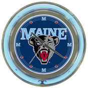 University of Maine Neon Clock - 14 inch Diameter