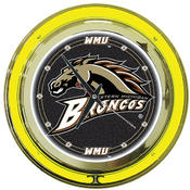 Western Michigan University Neon Clock - 14 inch D