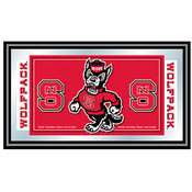 North Carolina State Logo and Mascot Framed Mirror