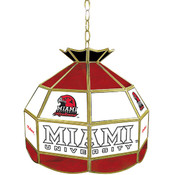 Miami University, Ohio Stained Glass Tiffany Lamp