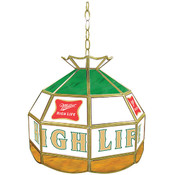 Miller High Life Stained Glass Tiffany Lamp - 16 I