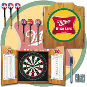 Miller High Life Dart Cabinet Includes Darts and B