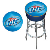 Miller Lite Logo Padded Bar Stool