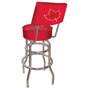 Molson Canadian Padded Bar Stool with Back
