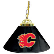 NHL Calgary Flames 14 Inch Single Shade Bar Lamp