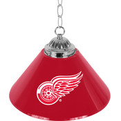 NHL Detroit Redwings 14 Inch Single Shade Bar Lamp