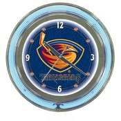 NHL Atlanta Thrashers Neon Clock - 14 inch Diamete