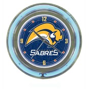 NHL Buffalo Sabers Neon Clock - 14 inch Diameter