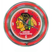 NHL Chicago Blackhawks Neon Clock - 14 inch Diamet