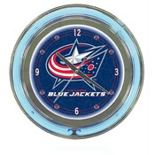 NHL Columbus Blue Jackets Neon Clock - 14 inch Dia