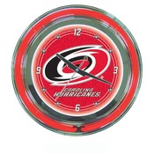 NHL Carolina Hurricanes Neon Clock - 14 inch Diame