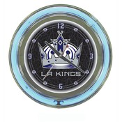NHL Los Angeles Kings Neon Clock - 14 inch Diamete