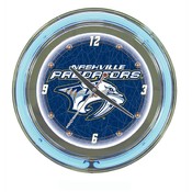 NHL Nashville Predators Neon Clock - 14 inch Diame