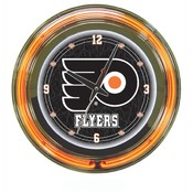 NHL Philadelphia Flyers Neon Clock - 14 inch Diame