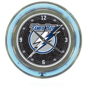 NHL Tampa Bay Lightning Neon Clock - 14 inch Diame