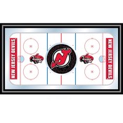 NHL New Jersey Devils Framed Hockey Rink Mirror