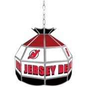 NHL New Jersey Devils Stained Glass Tiffany Lamp -