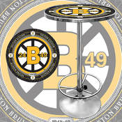 NHL Vintage Boston Bruins Pub Table