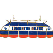 NHL Edmonton Oilers Stained Glass 40 inch Lighting