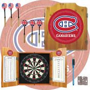 NHL Montreal Canadians Dart Cabinet includes Darts