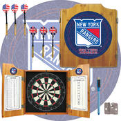 NHL New York Rangers Dart Cabinet includes Darts a