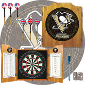 NHL Pittsburgh Penguins Dart Cabinet includes Dart