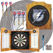 NHL Tampa Bay Lightning Dart Cabinet includes Dart