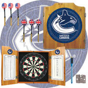 NHL Vancouver Canucks Dart Cabinet includes Darts